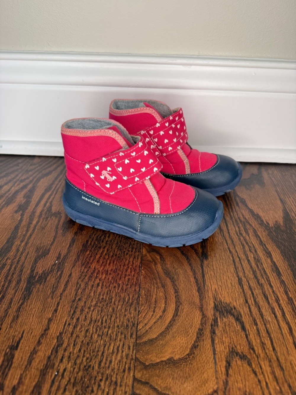 See Kai Run Basics Toddler -Size 10 Blake Berry Pink Navy Winter Boots